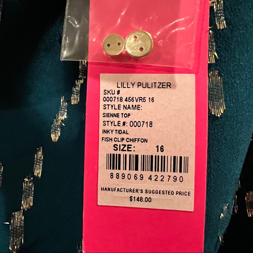 Lilly Pulitzer one shoulder Sienna top - Picture 9 of 9